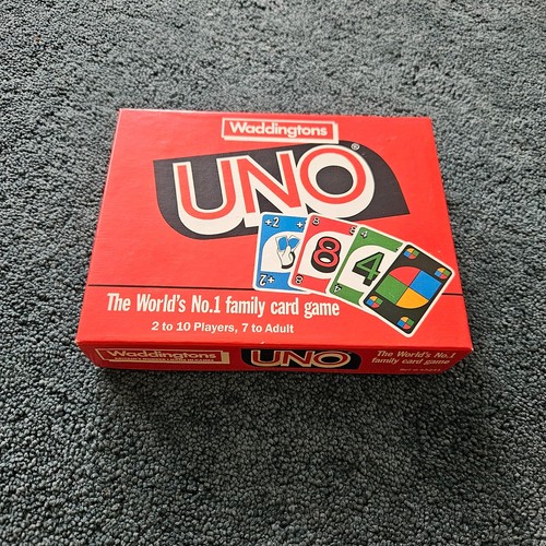Vintage 1989 uno card game - uno,