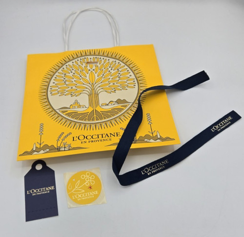 Occitane yellow paper bag - l'occitane,