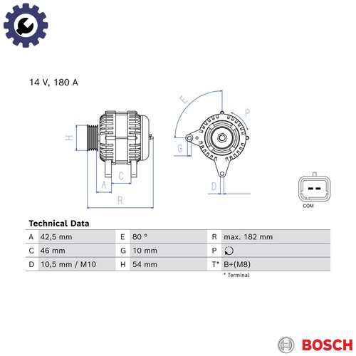 Alternator 986 084 - 986,