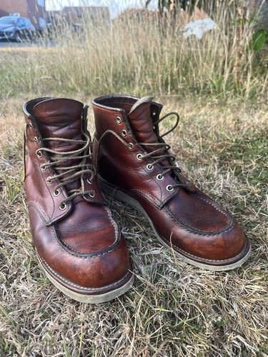 Red wing moc toe boots - wing, uk