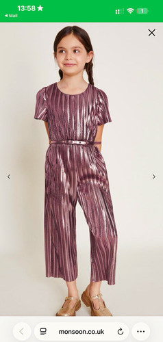 Monsoon girls metallic - metallic, plisse