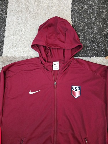 Nike usa red zip hoodie - nike,