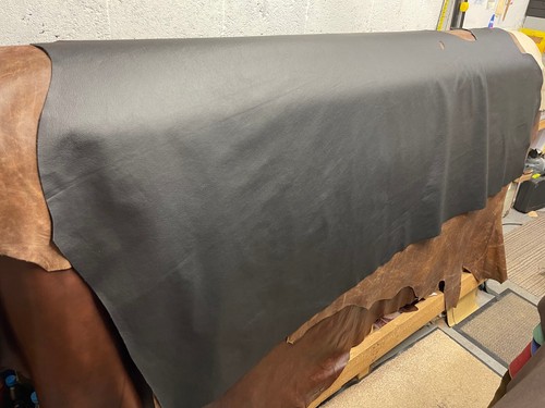Italian half leather cow - half, hide