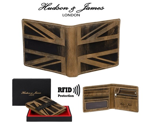 Mens leather wallet rfid - leather,