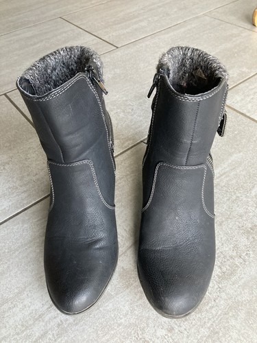 Pavers ladies black leather - pavers,