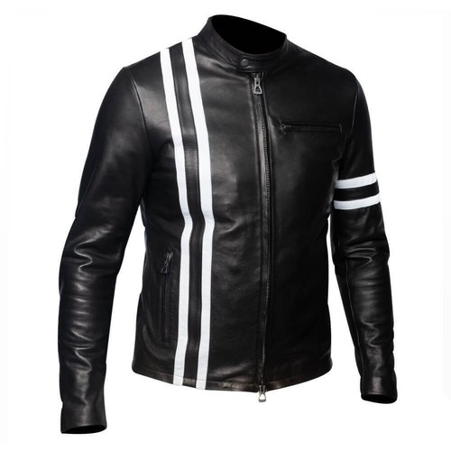 Men black retro - black, slim
