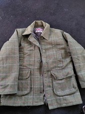  Jacket Womens UK 14Green Wool Tweed Checked Shooting Hunt Country