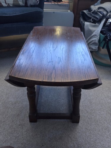 Vintage dark oak - , drop-leaf