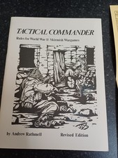 Tactical Commander Rules For World War II Skirmish Wargames