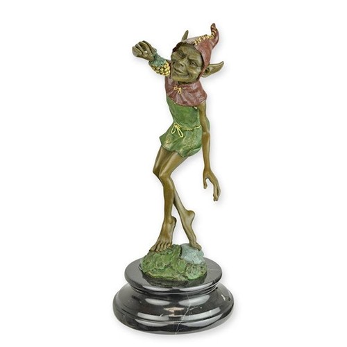 Bronze sculpture goblin - bronze, a