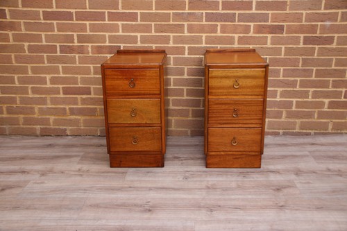 Pair oak mid century - pair,