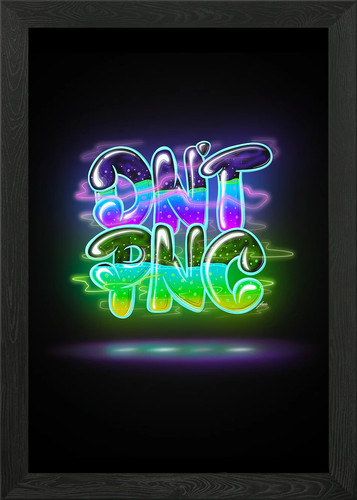 Don panic framed wall art - panic,