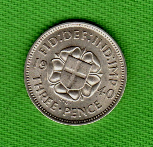 1940 king george silver 3d - king, vi