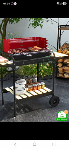 Charcoal grill trolley bbq - grill,