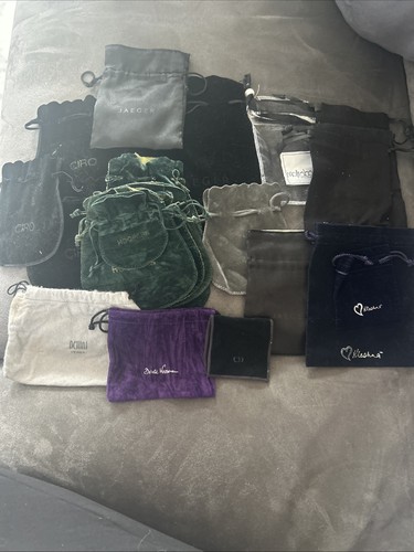 23x vintage jewellery pouches - jewellery,