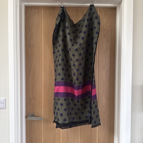 Joules navy green - pink, scarf