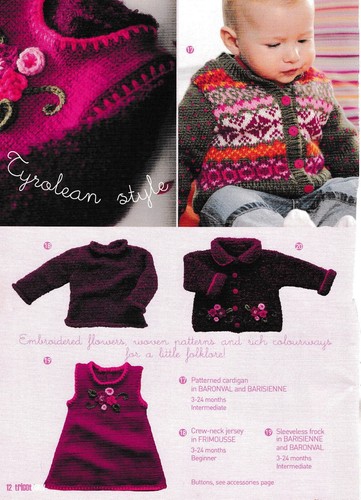 Knitting pattern floral baby - knitting, baby/