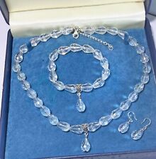 Handmade Aurora Borealis Waterdrop Jewellery Set