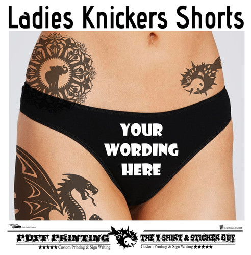 Personalised ladies knickers - personalised,