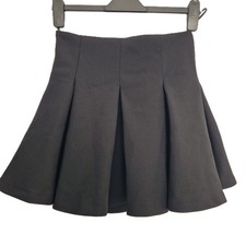 Zara Pleated Black Mini Skirt 
