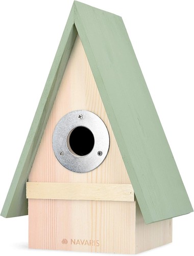 Wooden birdhouse nesting box - wooden,