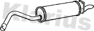 Rear muffler fits - rear,