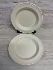 2 x Steelite International Monte Carlo Cream Large Dessert Bowls 22cm 8.5"