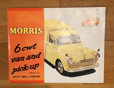 Morris Minor Van & Pick-up advertising brochure Series 111 Original July 1964
