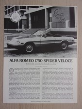 ALFA ROMEO 1750 SPIDER VELOCE