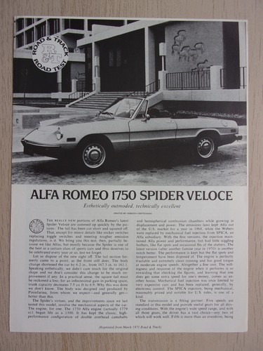 Alfa romeo 1750 - 1750, veloce