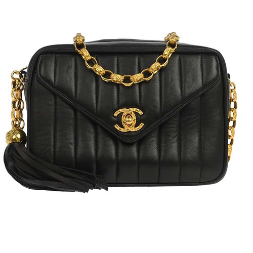 Chanel black lambskin - chanel,