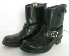 MENS FRYE BLACK LEATHER MID