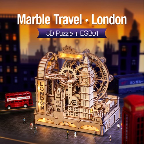 Rokr wooden puzzle marble - wooden,