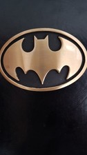 Batman belt buckle.black and bronze