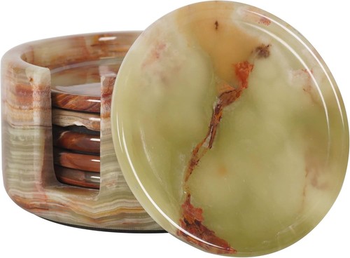 Marble coaster set - marble,