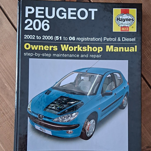 Haynes manual peugeot - manual, 206