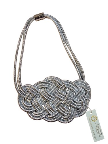 Amrita singh silver bib - amrita,