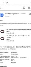 Enduro Ceramic Bearing (see image), - Bike / MTB / Road / Cycle