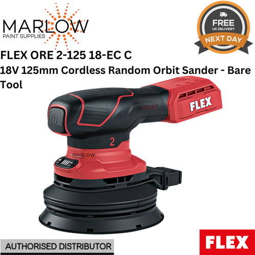 Flex 125mm cordless 18v sander - 125mm,