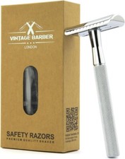 VBL Traditional Manual DE Safety Razor, Stainless Steel, Birthday Christmas Gift