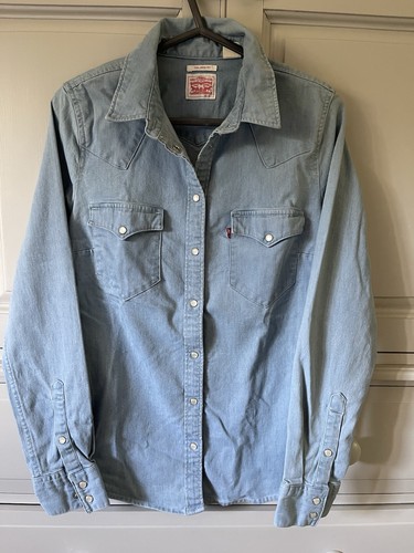 Levis denim shirt womens small - shirt,