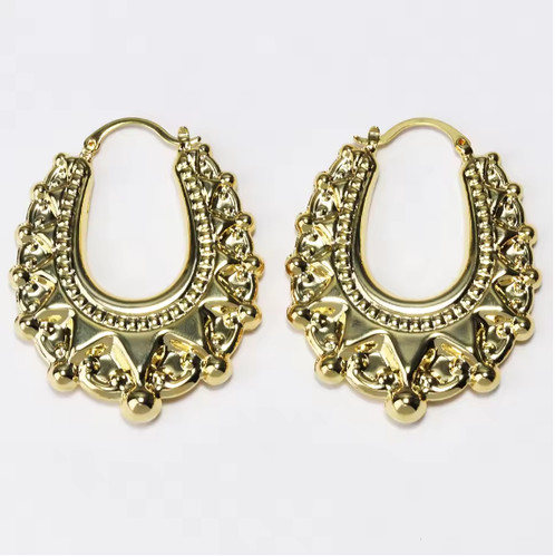 Gypsy style creole earrings - style,