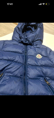 Moncler boys blue hooded down - blue,
