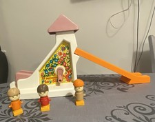  1973 Matchbox Live N Learn Play Slide with 3 characters 