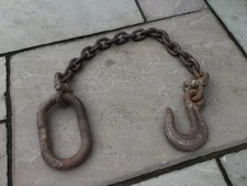 Architectural Salvage Tow  Hook , Chain & Link Columbus McKinnon. Iron. 