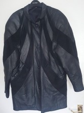 1980's Vintage Black leather &