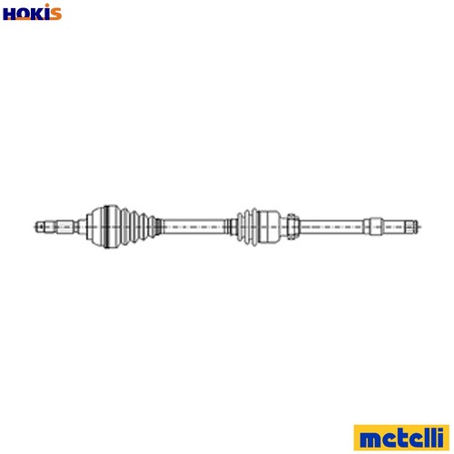 Drive shaft 1391 - 17-1391, ford