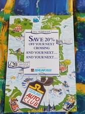 Vintage Sealink British Ferries Auto Club Information Leaflet And Application