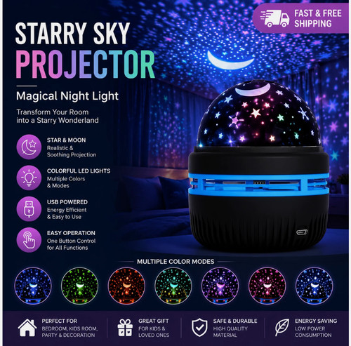 Rotating led galaxy - rotating,