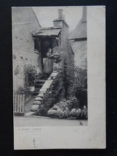 A QUAINT CORNER shows WOMAN & BIRD CAGE c1904 Postcard by Raphael Tuck 868